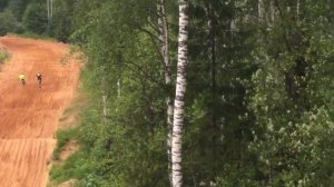 Крестецкий мотокросс 15.06.19 Класс 85. Упорная борьба Глеба Антонова и Елисея Орешкина.