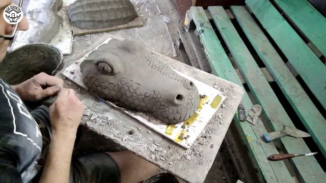 ИЗ ПЕНОПЛАСТА И ЦЕМЕНТА получился чудный КРОКОДИЛ | Поделки своими руками | Crafts made of cement смотреть онлайн