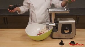 Зразы с грибами с помощью мясорубки Moulinex ME740