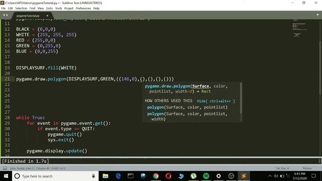 Pygame Basics | Shapes смотреть онлайн