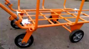 Складная, платформенная большегрузная тележка тележка для работы на промтоварных рынках и.т.п.