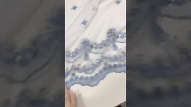 Тюль грек с нежной цветной вышивкой смотреть онлайн