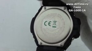 Обзор. Мужские японские наручные часы Casio G-SHOCK GA-1000-1A