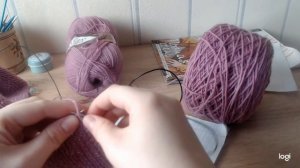 Свитер спицами на большой размер (56--60) OVERSIZE, часть 1