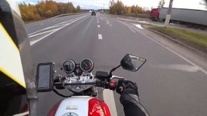 Прокатился на мотоцикле осенью HONDA CB 1000 SF
