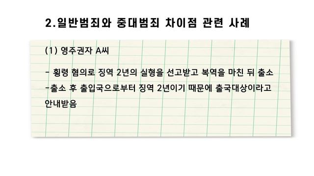 출입국사범 심사 시 적용되는 중대법(국가중대범죄)에 대해 사례와 함께 알아봅니다 смотреть онлайн