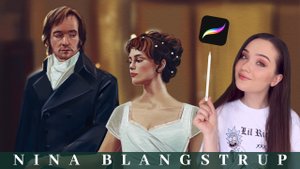 Рисую Гордость и Предубеждение  в Procreate