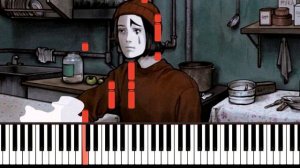 Папин Олимпос – Темно оранжевый закат на пианино ноты