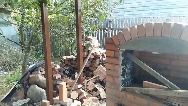 Многофункциональная печь в беседке ч.3 смотреть онлайн