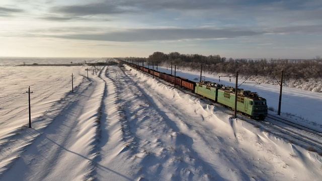 Трудовое - Зима - Поезд