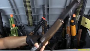 Box of Guns Toys !Battlefield 2- Military Weapons Plastic Toys Cap Guns,Shotgun, Automatic Guns