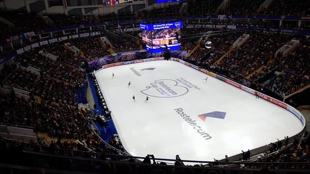 Вторая женская разминка. Произвольные программы. Гран-при России 2019 смотреть онлайн