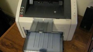 HP Laserjet 1022n printing test page