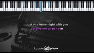 My All – Mariah  Carey (KARAOKE PIANO - MALE KEY)