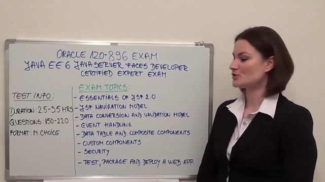 1Z0-896 - Java Test EE6 JavaServer Exam Developer Questions смотреть онлайн