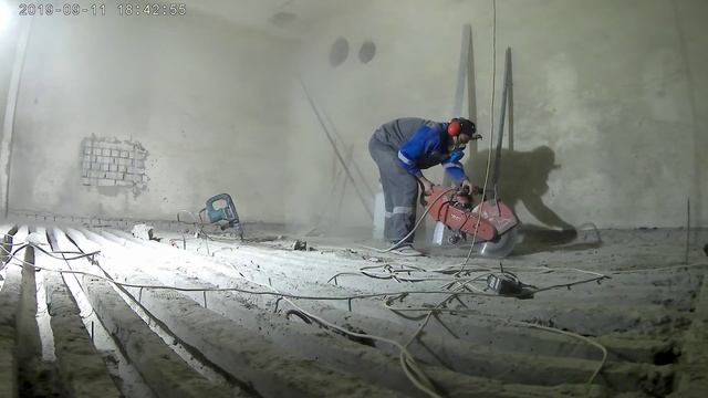 Подготовка к усилению плит перекрытия. смотреть онлайн