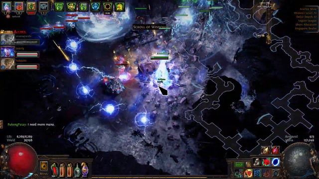 Path of Exile Summoner Witch Mines Run w Party 25 смотреть онлайн