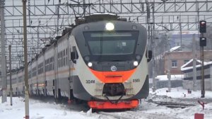 Электропоезд ЭД4М-0500 "ЦППК-Спутник" экспресс "Железнодорожная - Москва Курская"