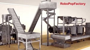 RoboPopFactory . Производственная линия для карамельного попкорна