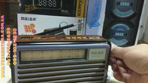 Радиоприемник M-521BT-S. Радио FM/AM, Bluetooth, MP3 проигрыватель USB/SD. Портативное радио
