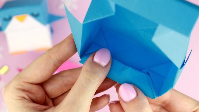 Оригами КОРОБОЧКА Пингвин | DIY Новый год | Origami Penguin Box | Christmas gift Ideas смотреть онлайн