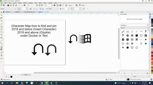 Corel Draw Tips & Tricks Insert Character or Glyphs part 1