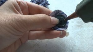 Цветок в технике "КОМОНО" из шерстяного тартана. МК.  DIY Wool Tartan Flower in "KOMONO" technique