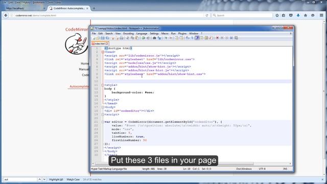 Codemirror Tutorial - Part 5: Enable Autocomplete смотреть онлайн