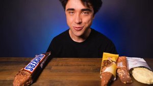 ASMR CANDY ICE CREAM BARS (SNICKERS, MILKA, MARS, OREO, KITKAT) CHOCOLATE PARTY DESSERT MUKBANG 먹방