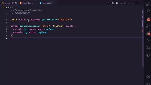 EVENT.TARGET, in JavaScript, Simplified