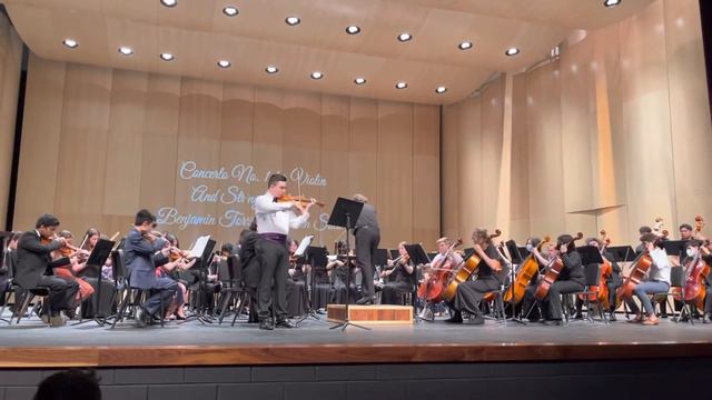 Benjamin playing Solo Violin, Concerto No.1 by  J.B Accolay I. Allegro Moderato смотреть онлайн