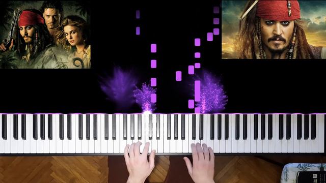 Pirates Of The Caribbean Piano Tutorial He's a Pirate Easy(music notes in the description👇/НОТЫ) смотреть онлайн