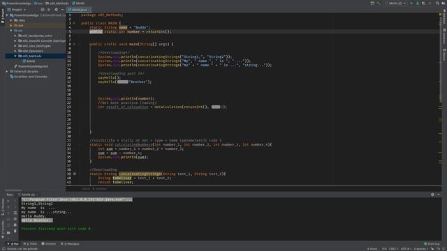 Java methods part 2 (overloading, best practices) in English