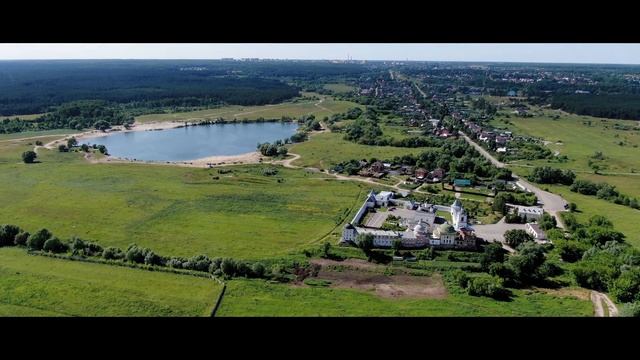 РЕКА, КАТЕР и МОНАСТЫРЬ с квадрокоптера MAVIC 2 ZOOM. Кашира смотреть онлайн