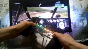 Custom build Steering wheel with RPM meter for PC with Arduino Micro