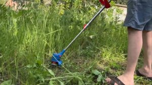 Аккумуляторный триммер Jonser 12V проверяем в деле