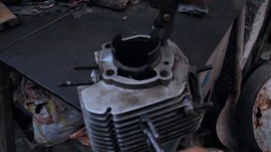 Гильзовка цилиндра с Явы 638
