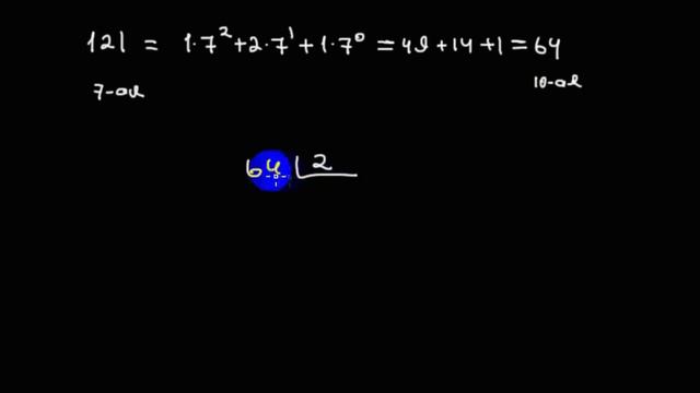 Полезные мелочи | перевод из недесятичной системы исчисления в недесят. | из семерич. в двоичн. смотреть онлайн