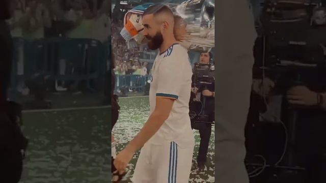 Benzema took his fifth championship cup.