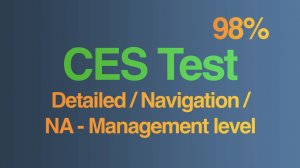 98% - CES тест Detailed — Navigation/NA — Management Level, прохожу тест