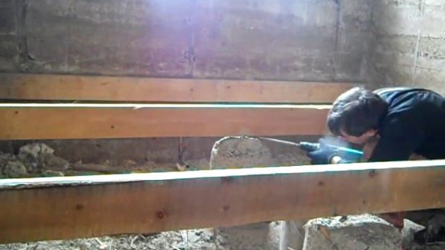 косяк с тумбами в монолитном доме из опилкобетона. смотреть онлайн