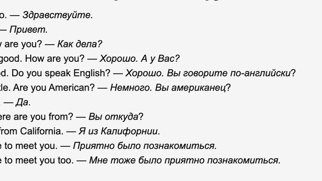 Диалог 1 | Диалоги на английском |  Учить английский | Английский язык *