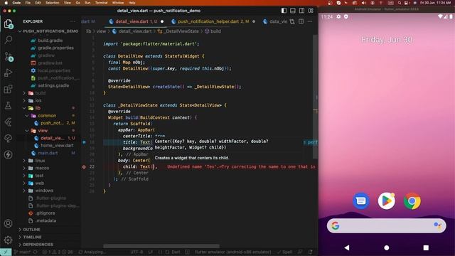#6 Advanced Firebase Push Notification Integration in Flutter | Tap to Open Screen with Passed Valu
