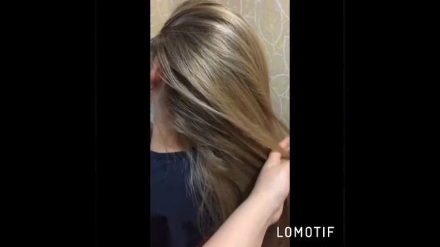 Растяжка цвета (затемнение блонда)