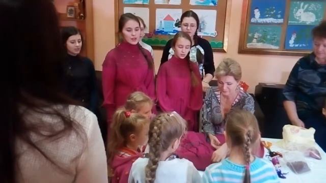 Приезд Виктории Цыгановой в приют "Покров"