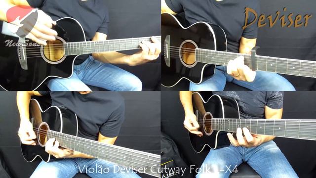 Violão Aço Deviser Acoustic Guitar L-X4 - Performance by Nelsinho Borba