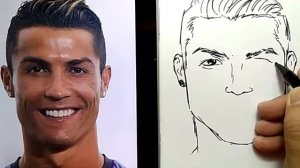 Рисуем Роналду.