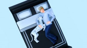 Animation Pack #170 - sleeping with a dog | Анимации Симс 4 - спит с собакой (Download)