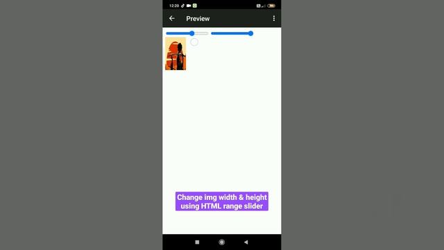 Change Img width & height using HTML range slider || #fluroxiumcoder
