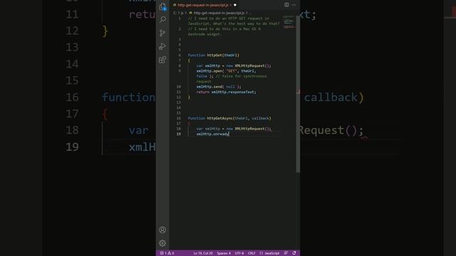 HTTP GET request in JavaScript?